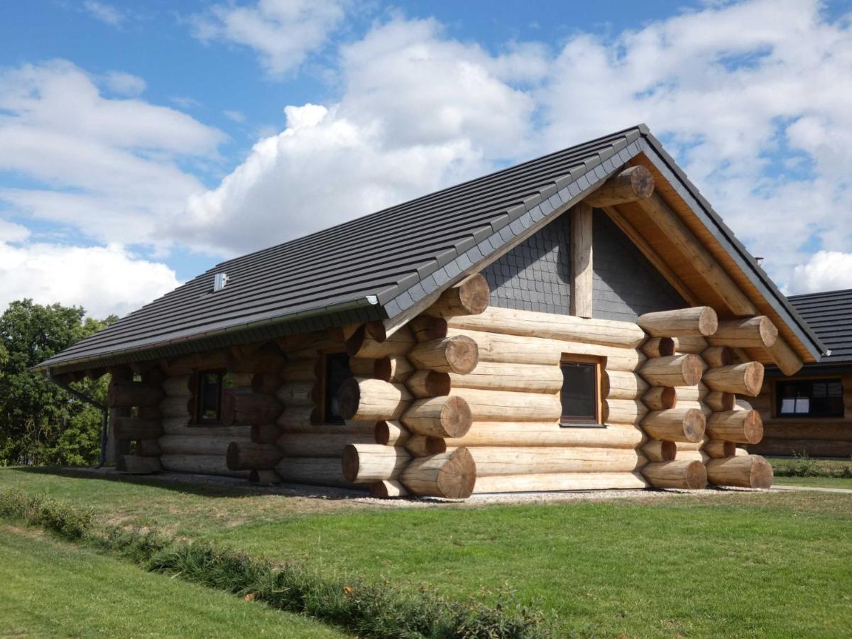 Naturstammhaus Tollensesee Gross Nemerow Exterior foto